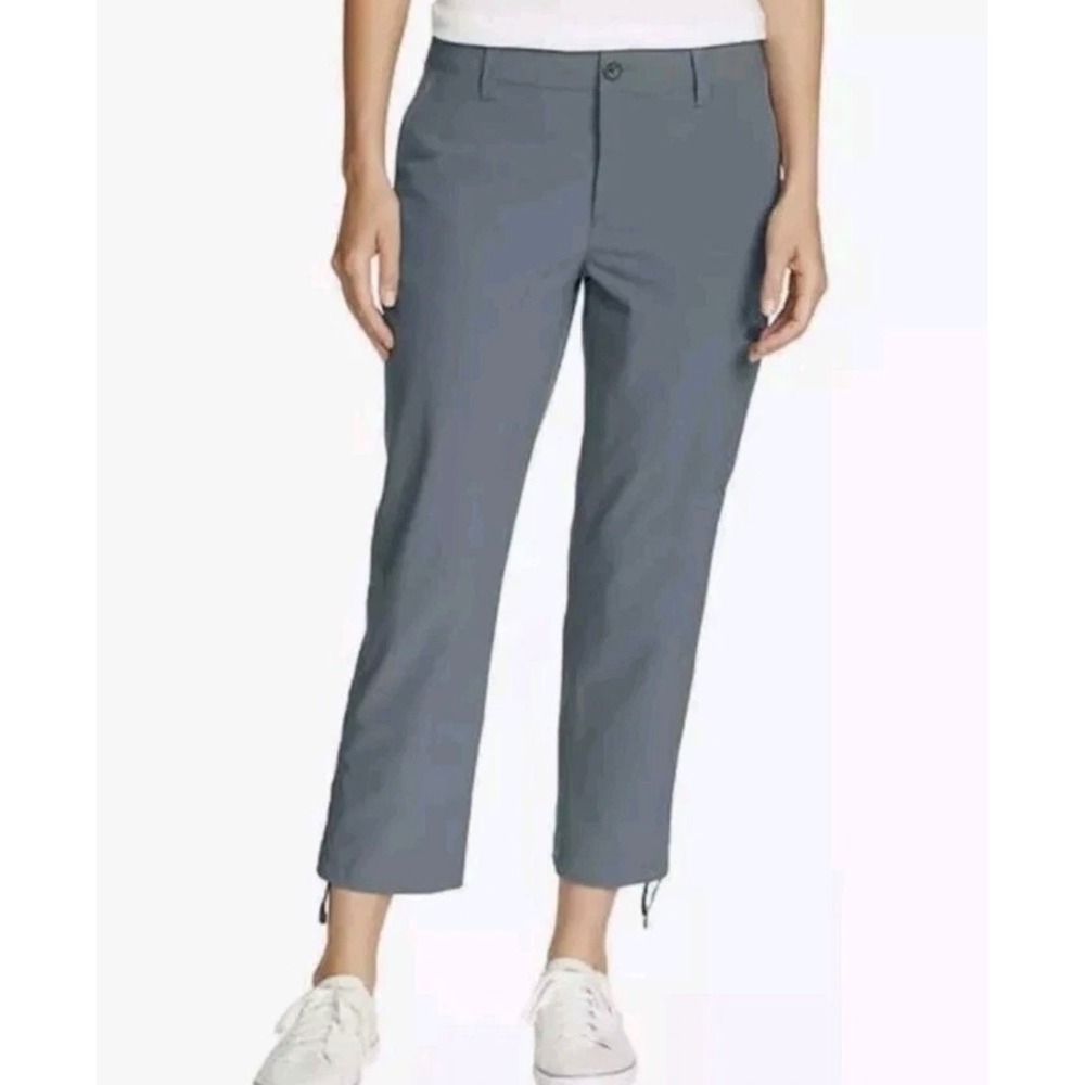Eddie Bauer Womens Gray Ripstop Crop Pants Stretch StormRepel •6• Gorpcore Hike